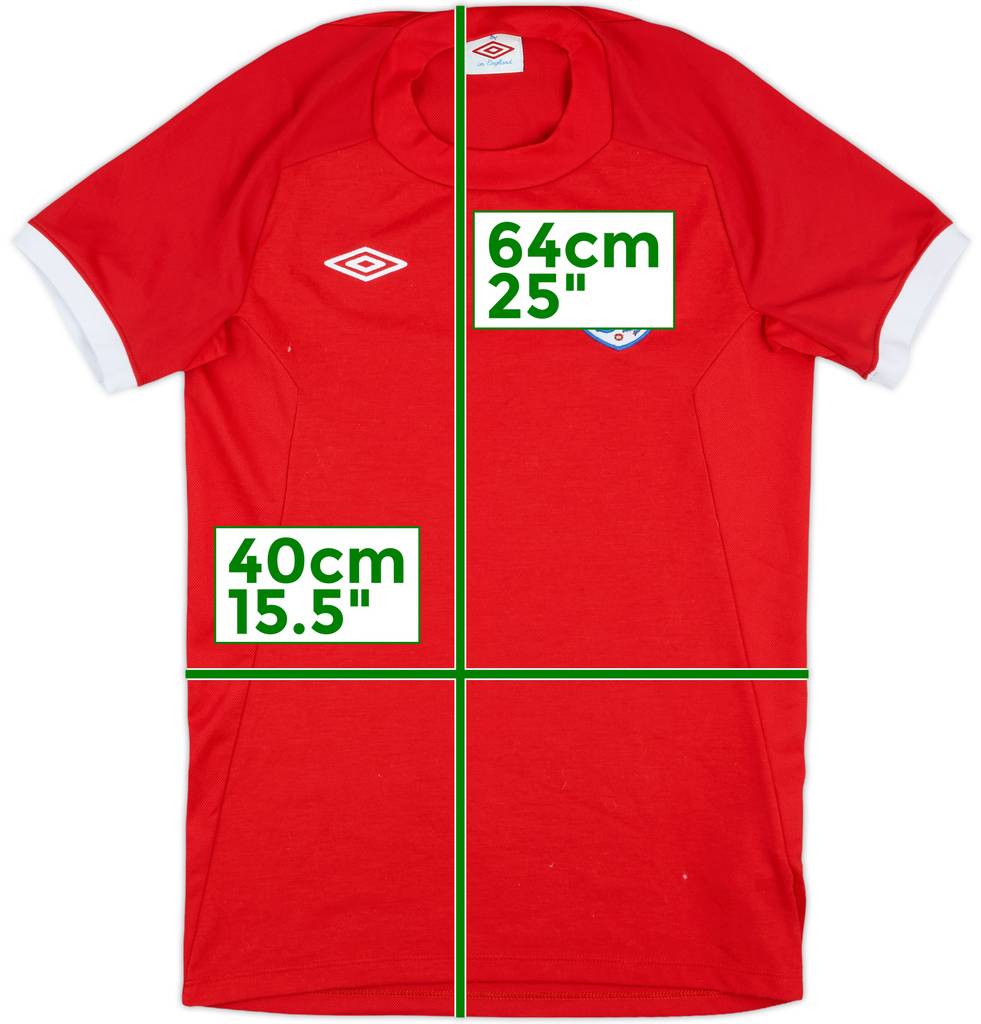 2010-11 England Away Shirt - 8/10 - (M.Boys)