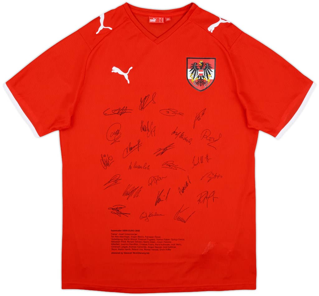 2008-09 Austria 'Signed' Home Shirt - 10/10 - (M)