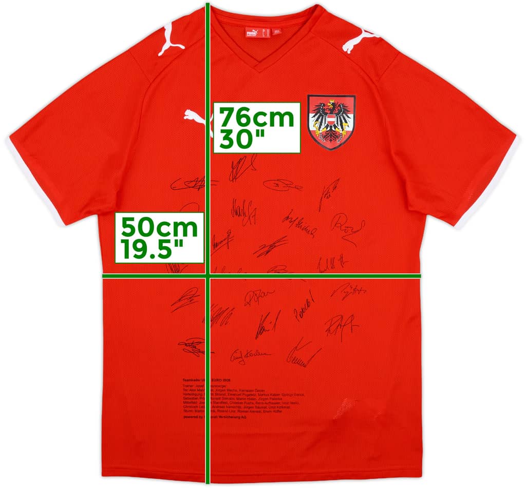 2008-09 Austria 'Signed' Home Shirt - 10/10 - (M)