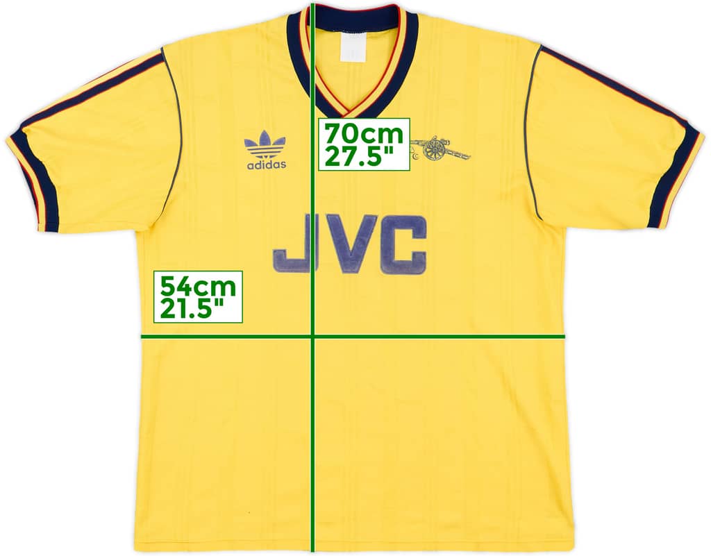 1986-88 Arsenal Away Shirt - 8/10 - (XL)