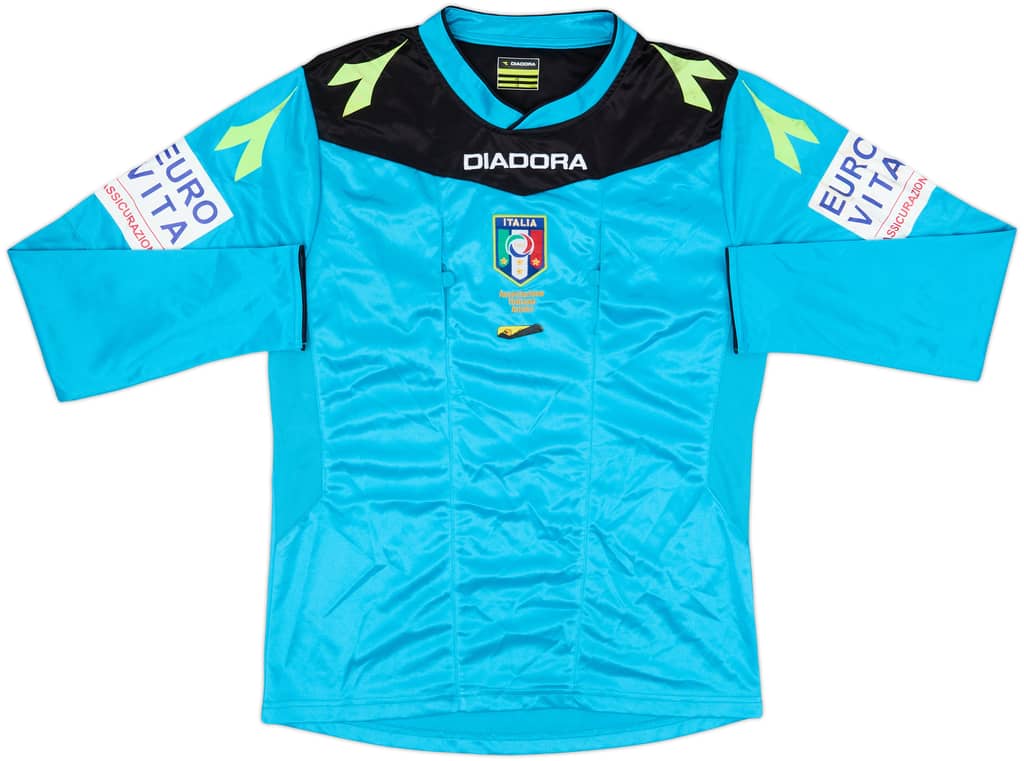 2015-16 Italy Diadora Referee L/S Shirt - 6/10 - (S)