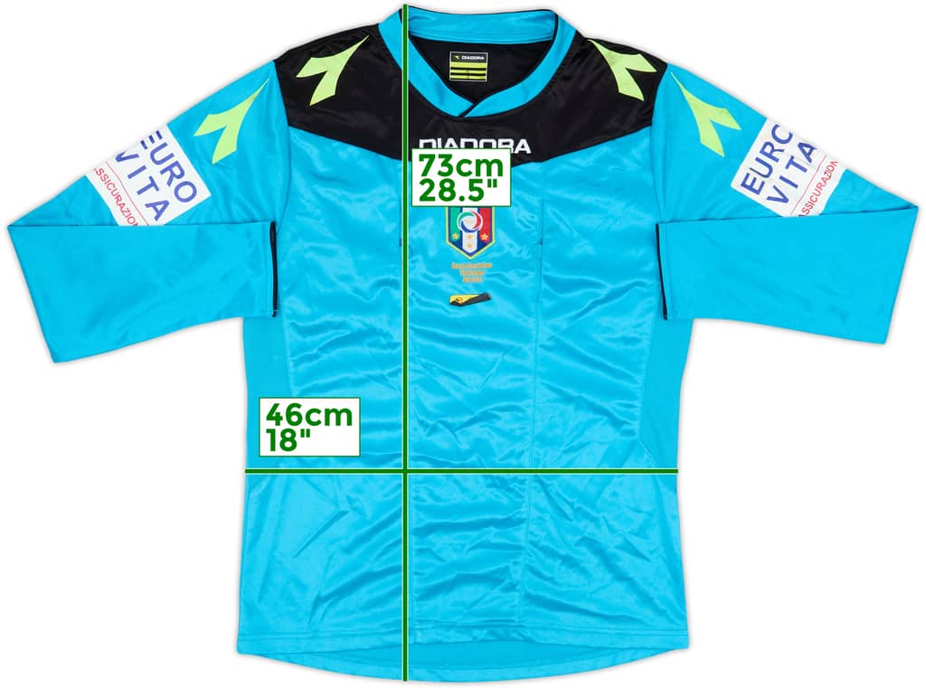 2015-16 Italy Diadora Referee L/S Shirt - 6/10 - (S)