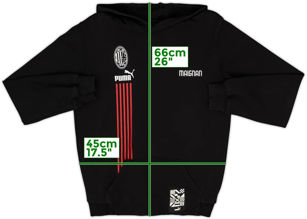 2020-21 AC Milan Puma Hooded Top - 8/10 - (XL.Boys)