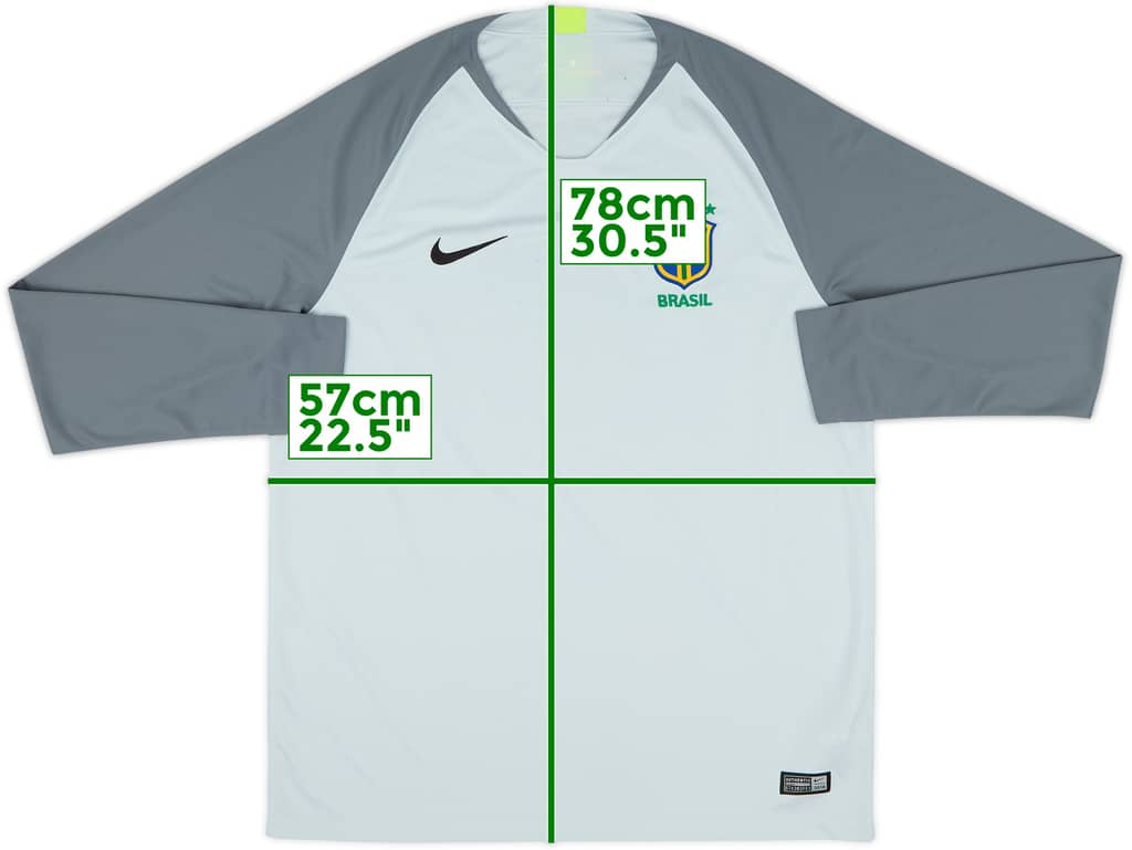 2018-19 Brazil GK Shirt - 8/10 - (L)