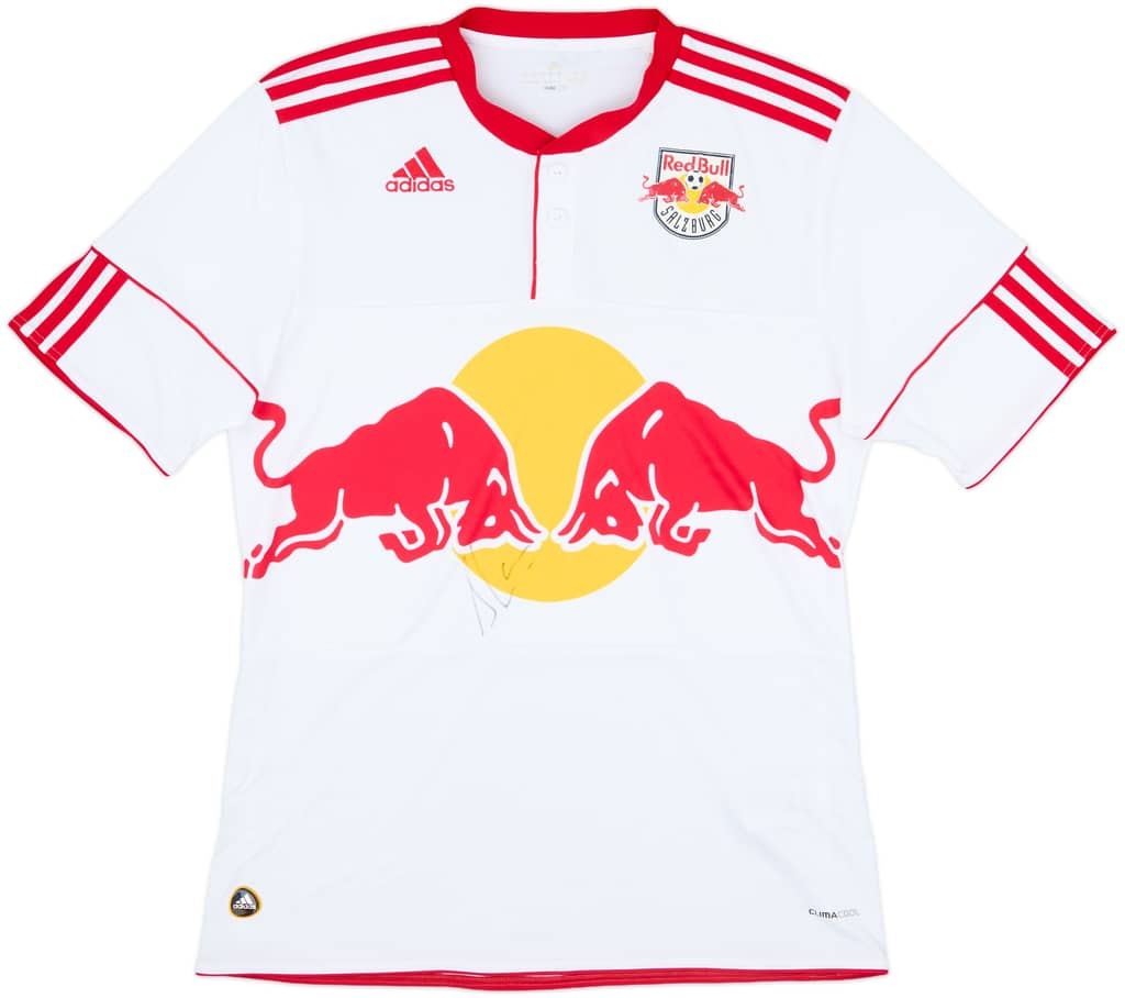 2010-12 Red Bull Salzburg Signed Home Shirt - 6/10 - (M)