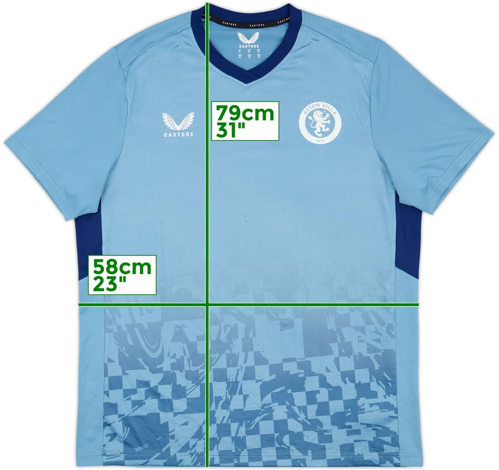 2023-24 Aston Villa Castore Training Shirt - 6/10 - (XL)