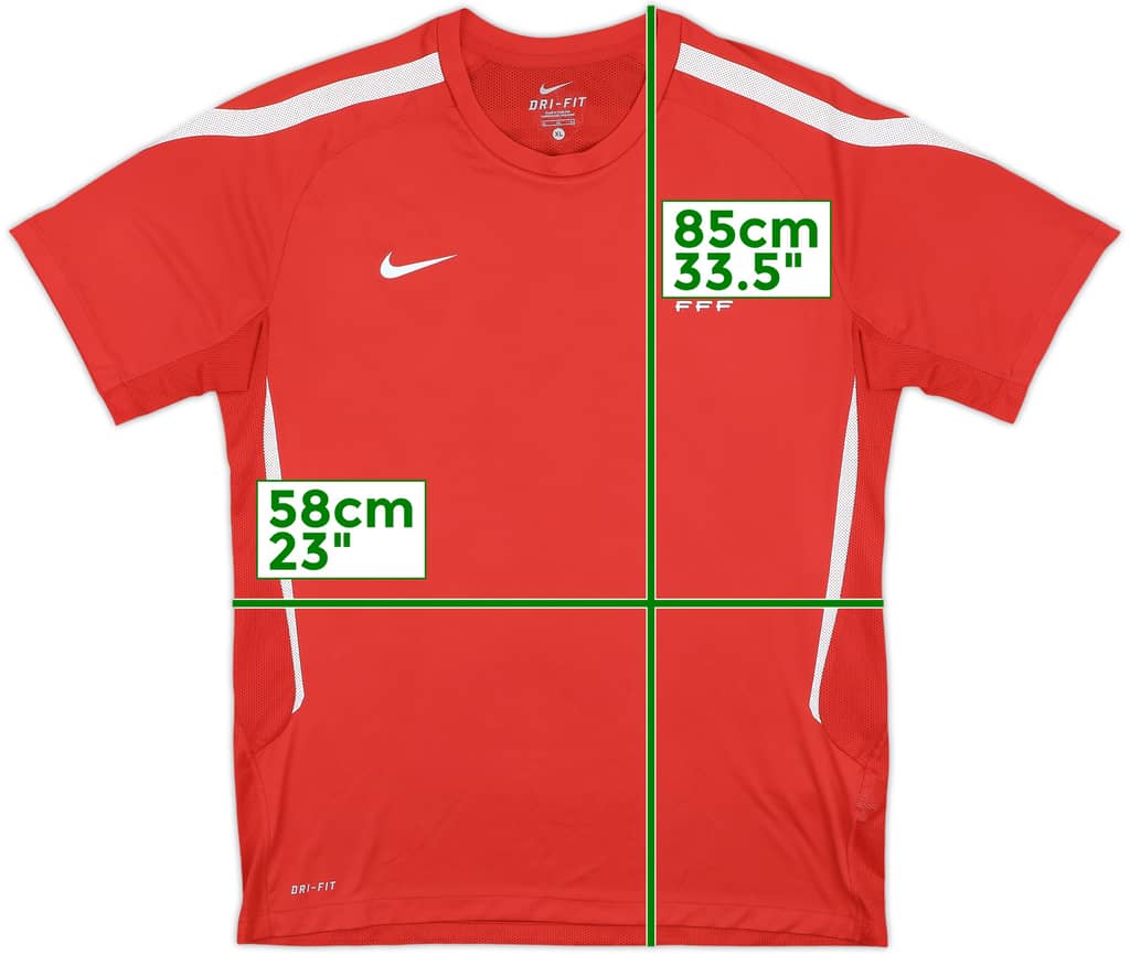 2011-12 France Nike Training Shirt - 9/10 - (XL)