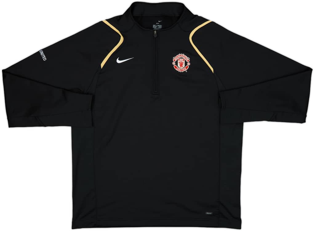 2006-07 Manchester United Nike 1/4 Zip Drill Top - 9/10 - (L)