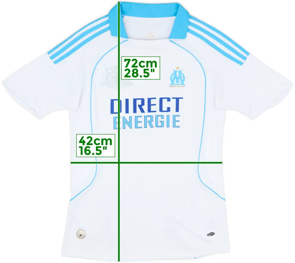 2008-09 Olympique Marseille Home Shirt - 7/10 - (Women's S)