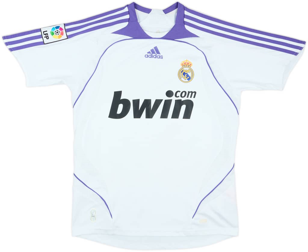 2007-08 Real Madrid Home Shirt - 6/10 - (L.Boys)