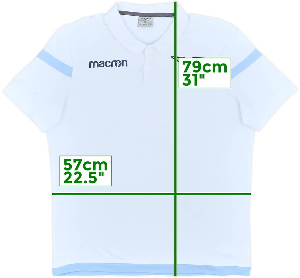 2018-19 Lazio Macron Polo Shirt - 7/10 - (XL)