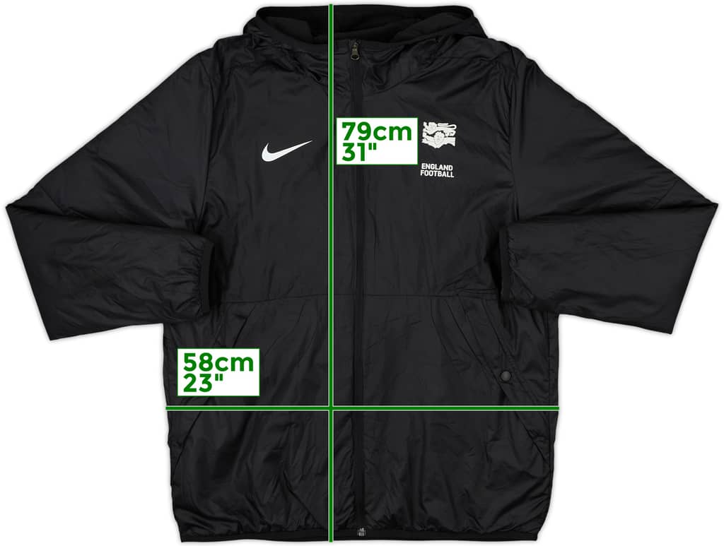 2022-23 England FA Nike Abrigo acolchado de banquillo - 8/10 - (L)