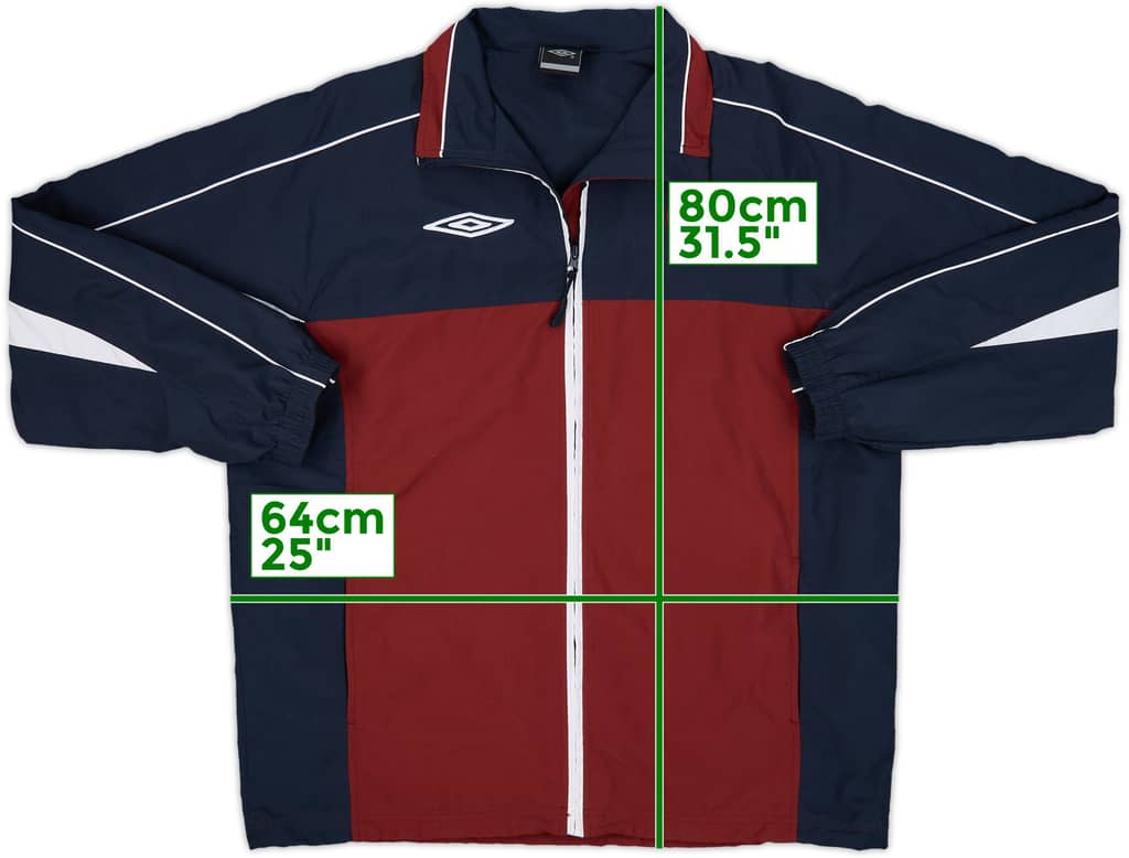 2007-08 Salernitana Umbro Track Jacket - 8/10 - (XL)