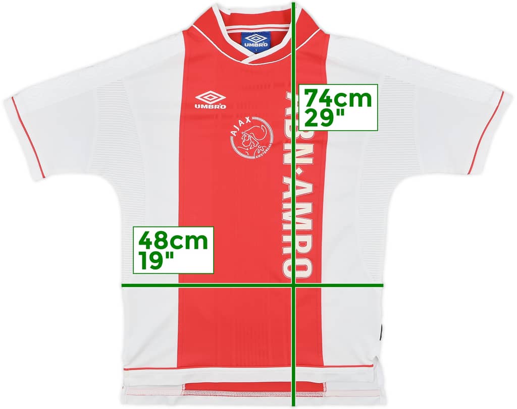1999-00 Ajax Home Shirt - 8/10 - (Y)