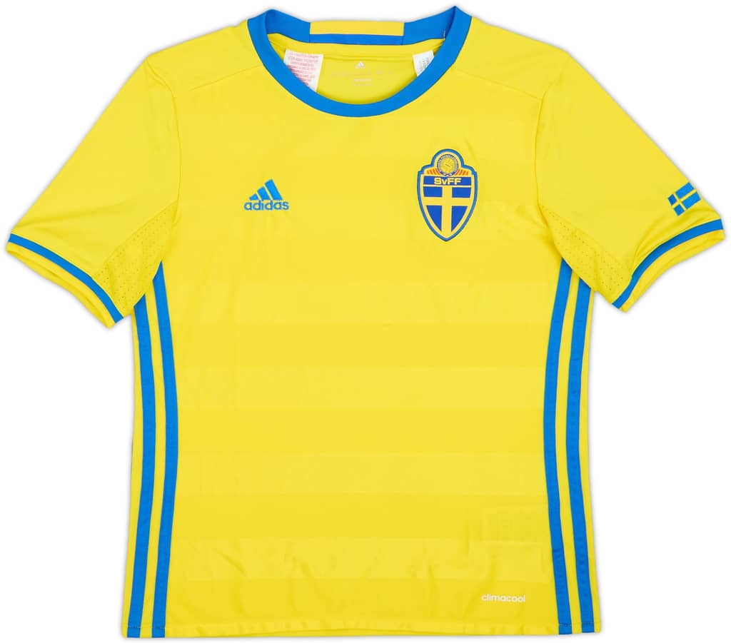 2016-17 Sweden Home Shirt - 9/10 - (M.Boys)