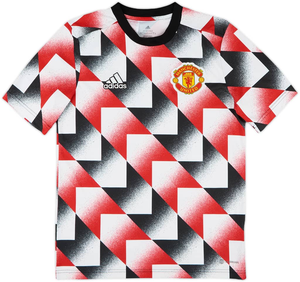 2022-23 Manchester United adidas Training Shirt - 10/10 - (L.Boys)