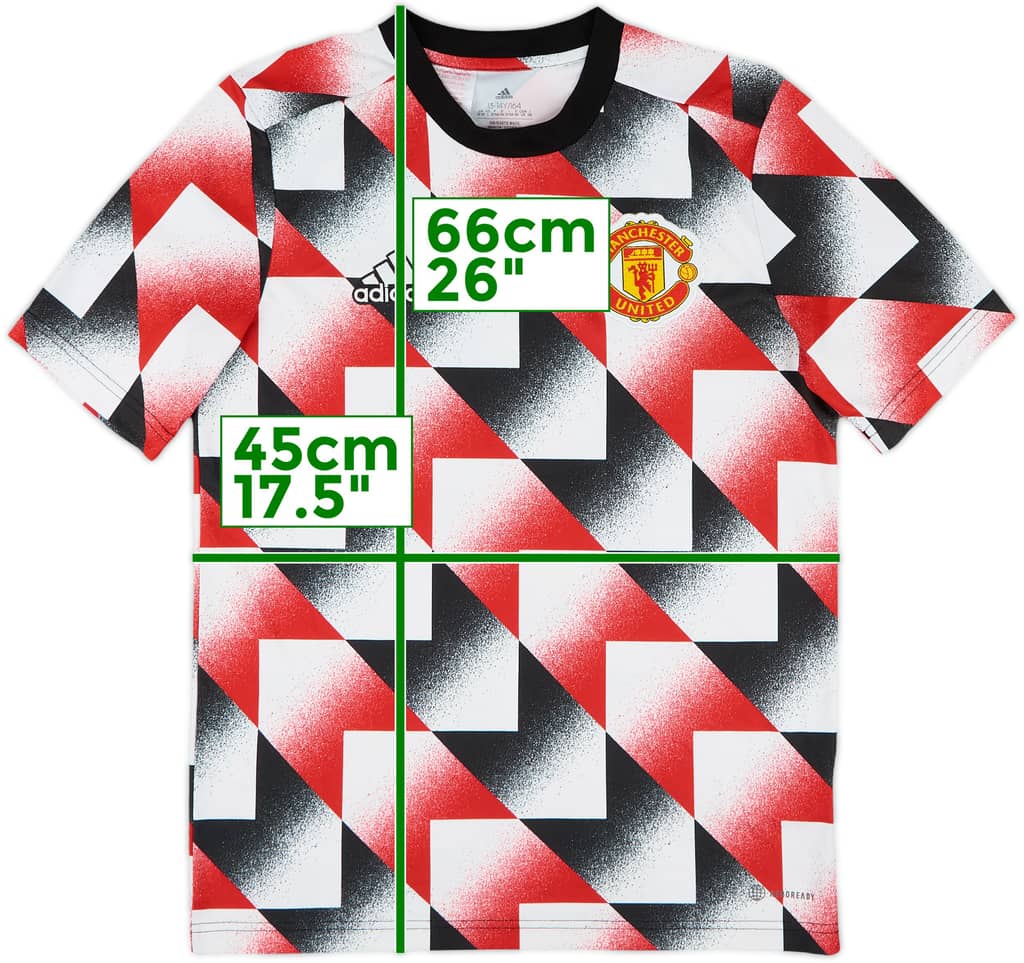 2022-23 Manchester United adidas Training Shirt - 10/10 - (L.Boys)