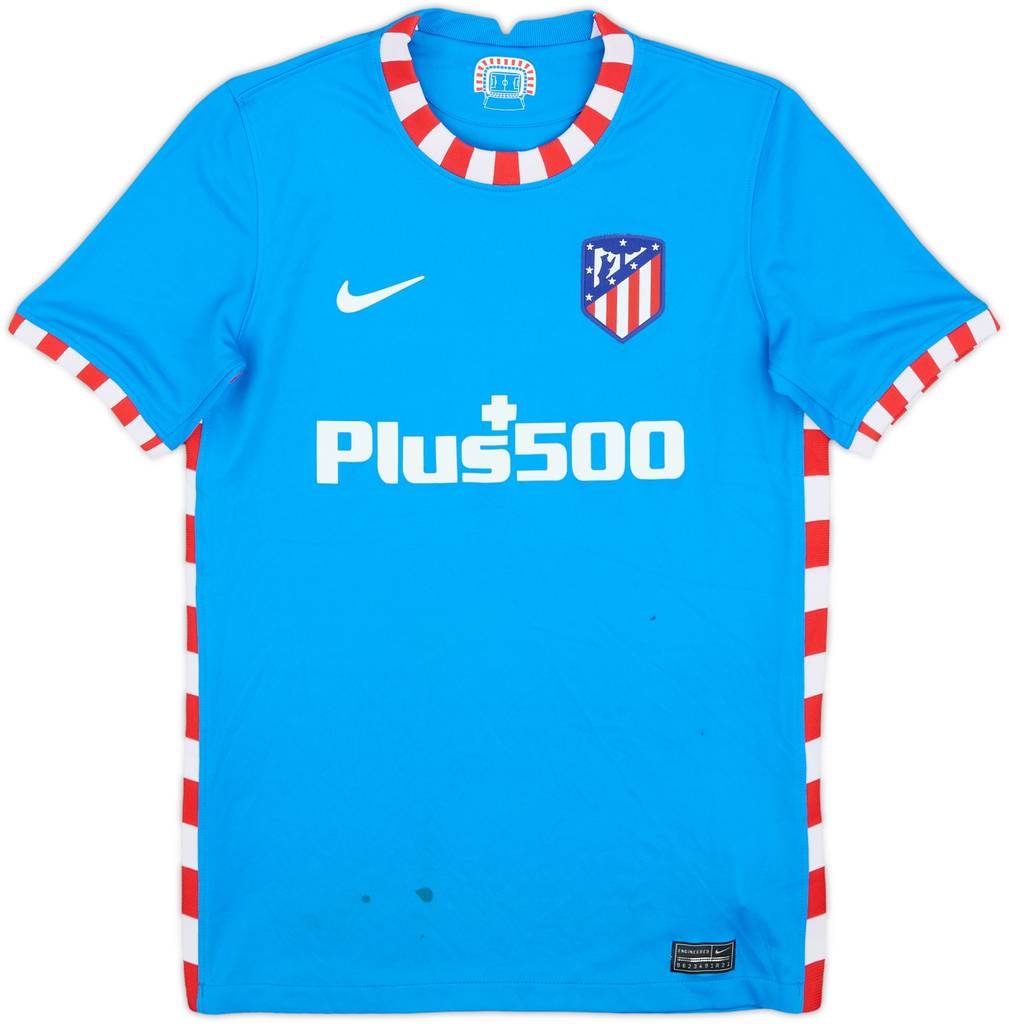 2021-22 Atletico Madrid Third Shirt - 5/10 - (L.Boys)
