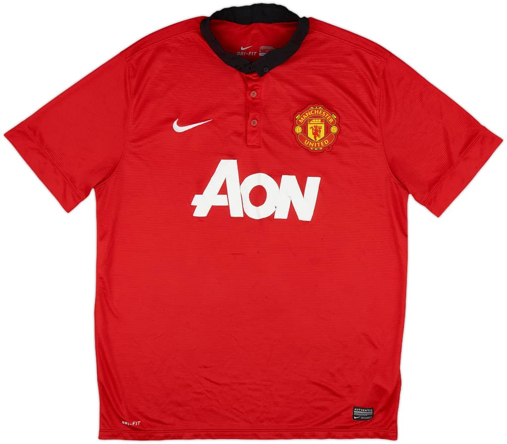 2013-14 Manchester United Home Shirt - 5/10 - (XL)