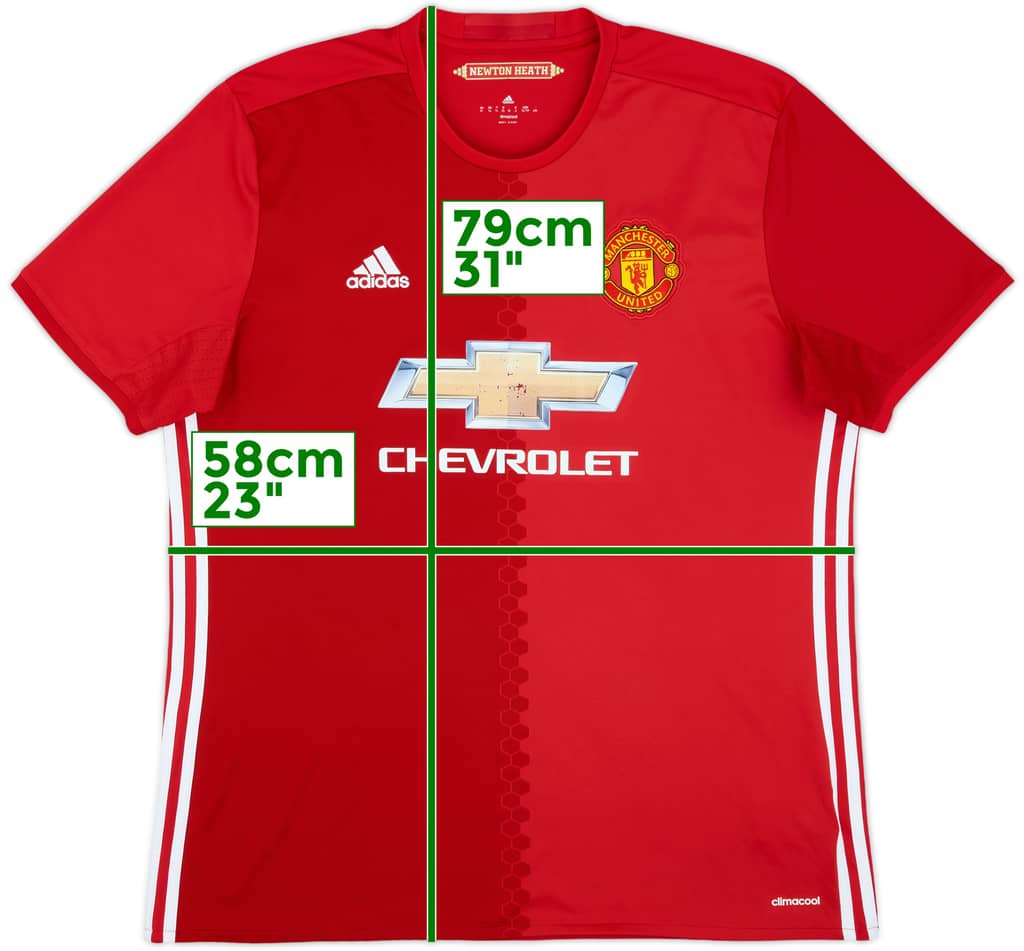 2016-17 Manchester United Home Shirt - 5/10 - (XL)