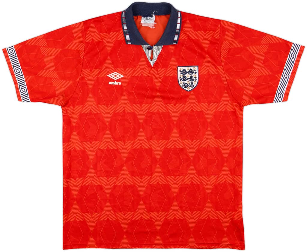 1990-93 England Away Shirt - 9/10 - (L)