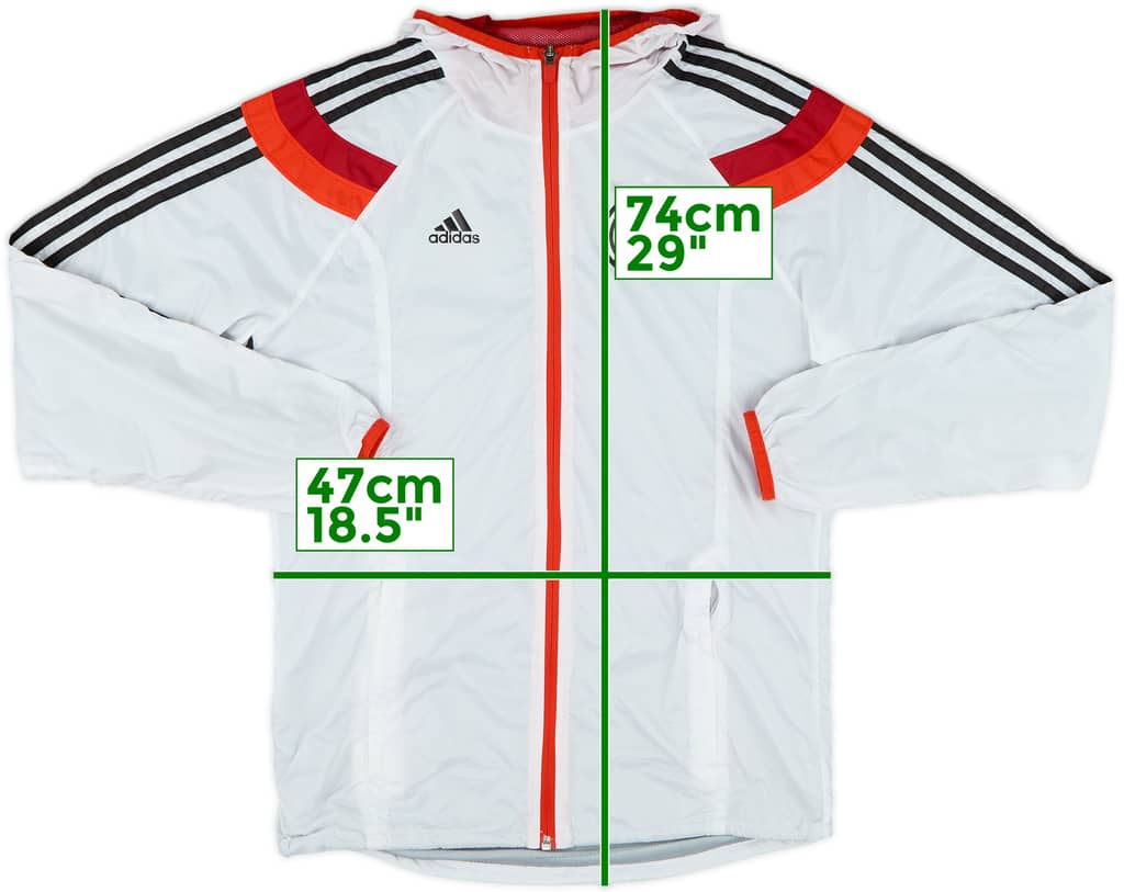 2013-14 Germany adidas Hooded Rain Jacket - 8/10 - (S)