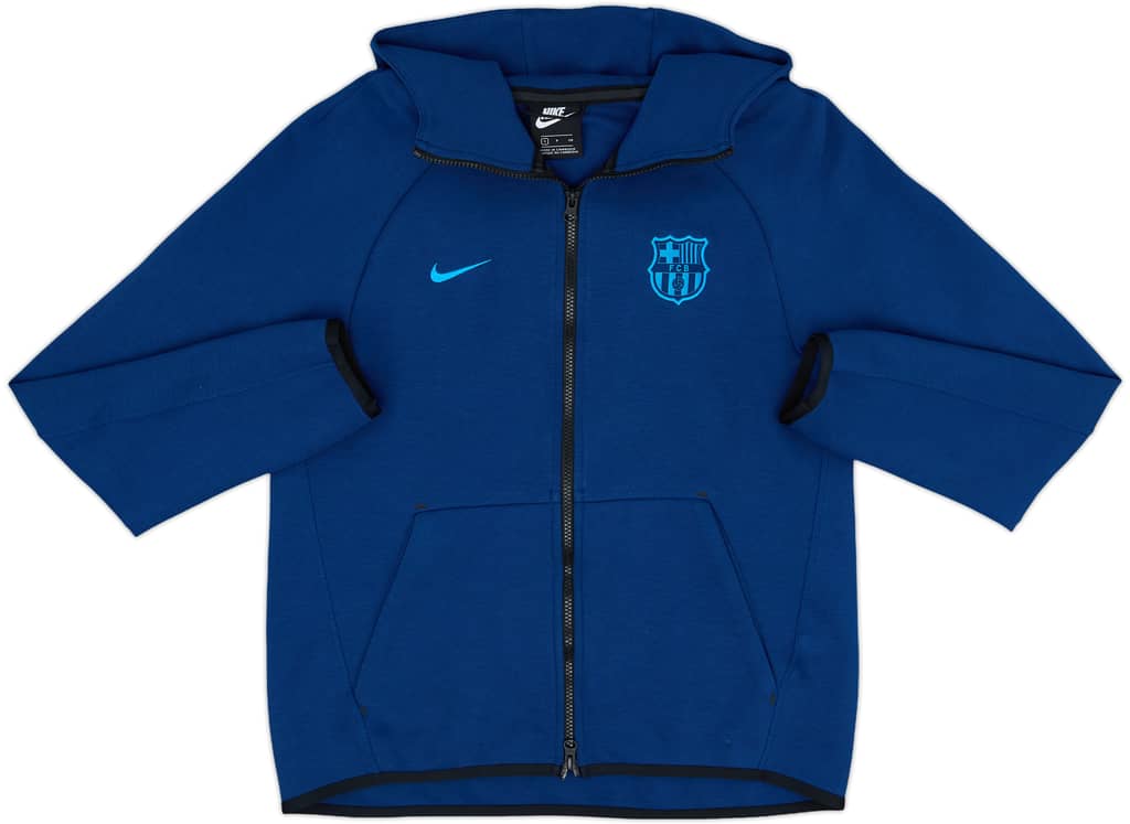 2018-19 Barcelona Nike Hooded Jacket - 8/10 - (S)