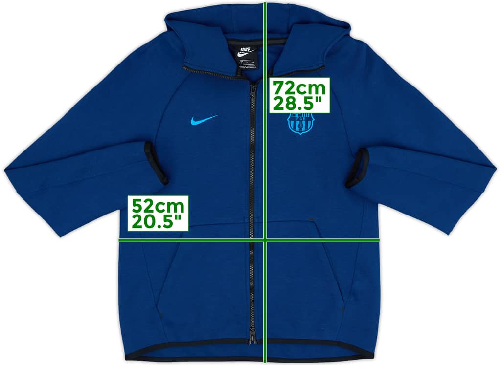 2018-19 Barcelona Nike Hooded Jacket - 8/10 - (S)