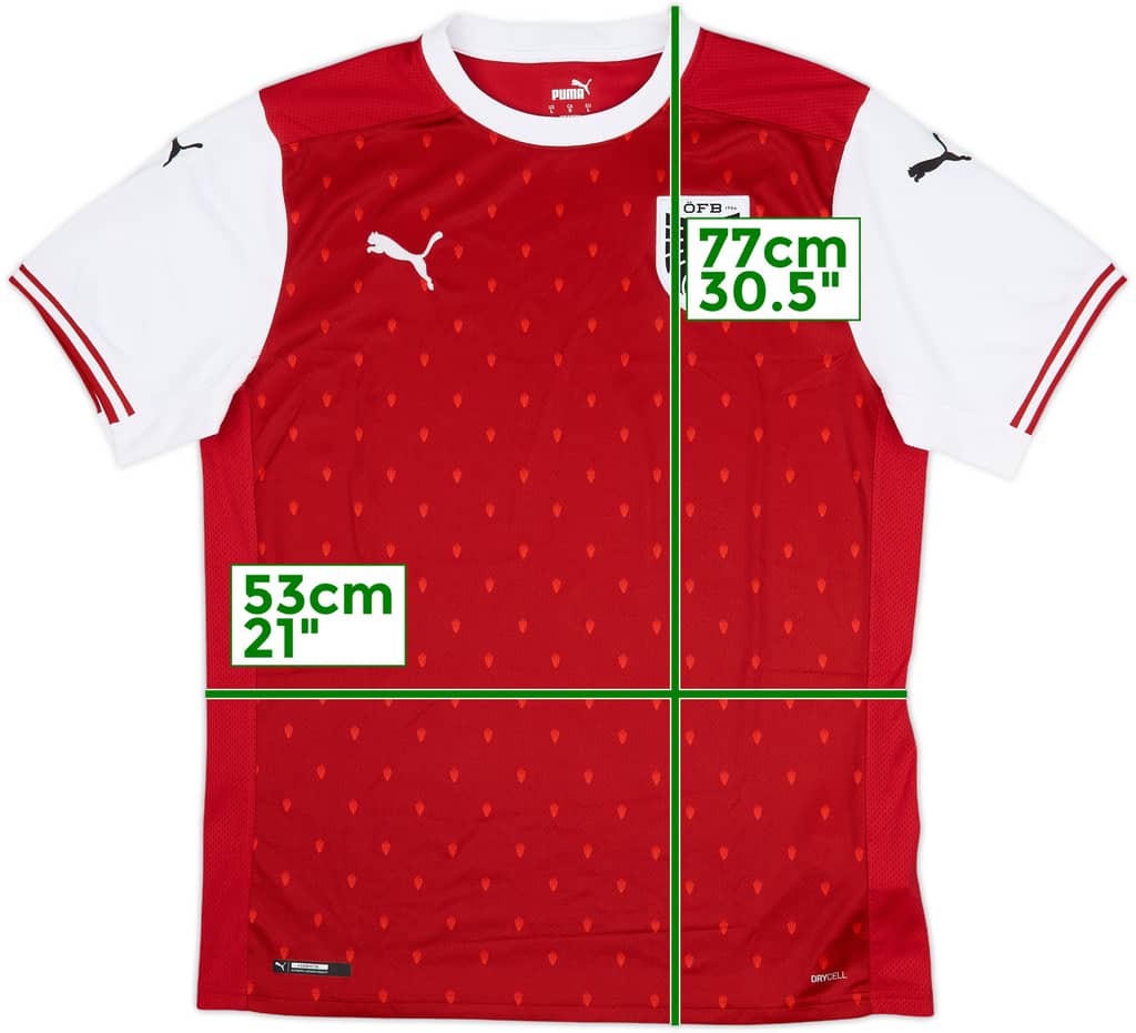 2020-22 Austria Home Shirt - 9/10 - (L)