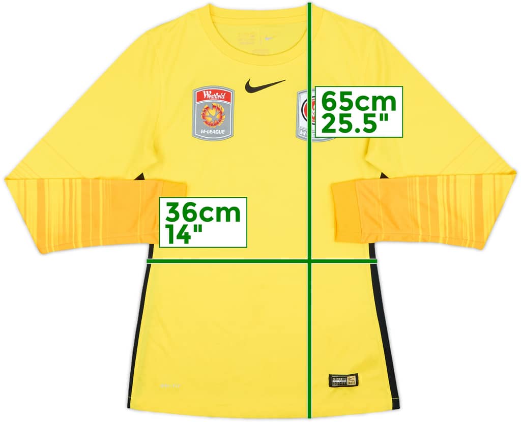 2015-16 Western Sydney Wanderers Women's Authentic GK Shirt - 8/10 - (Women's XS)