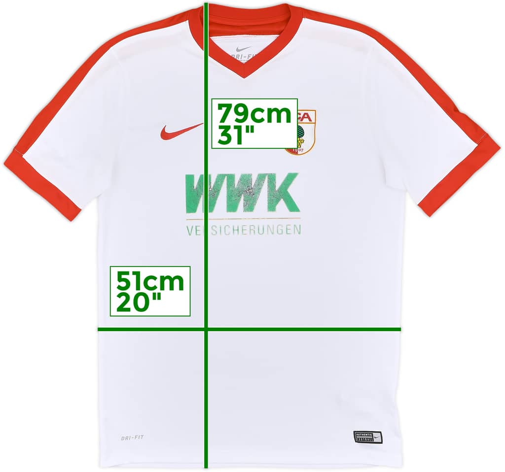 2016-17 Augsburg Home Shirt - 5/10 - (L)