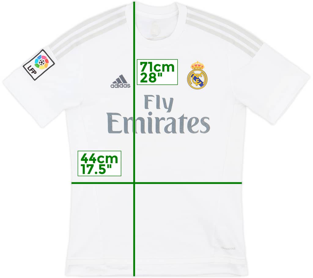 2015-16 Real Madrid Home Shirt - 5/10 - (S)