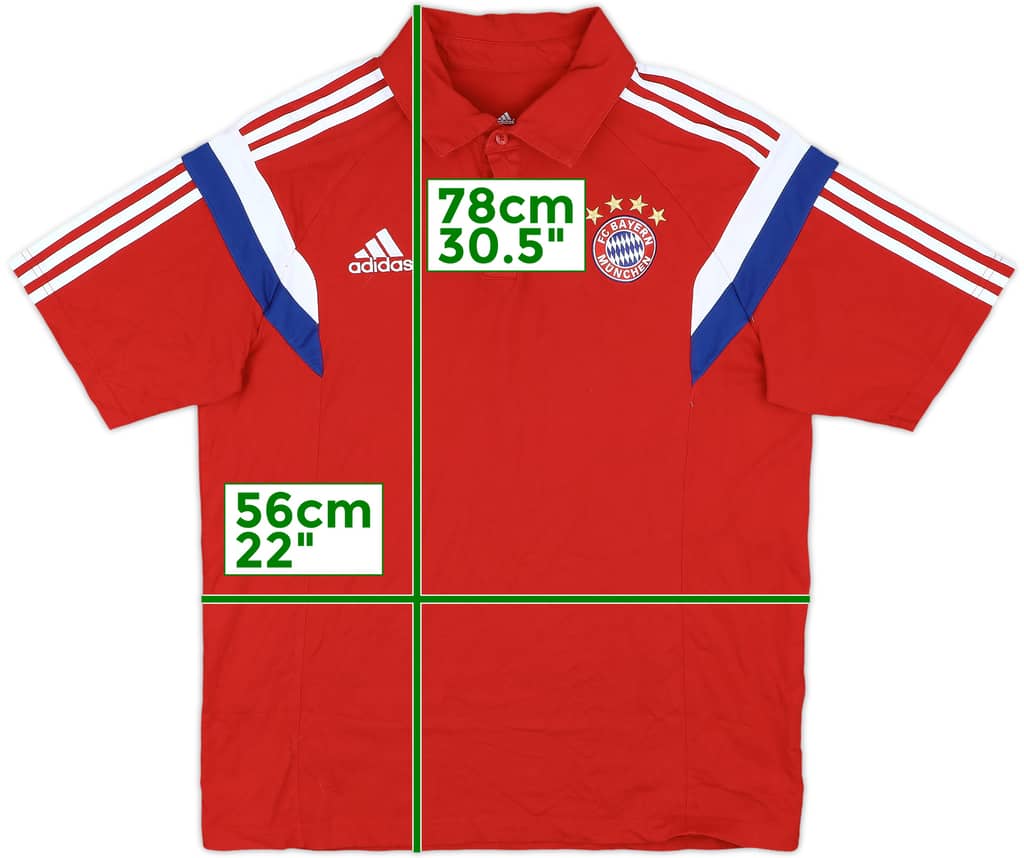 2014-15 Bayern Munich adidas Polo Shirt - 8/10 - (L)