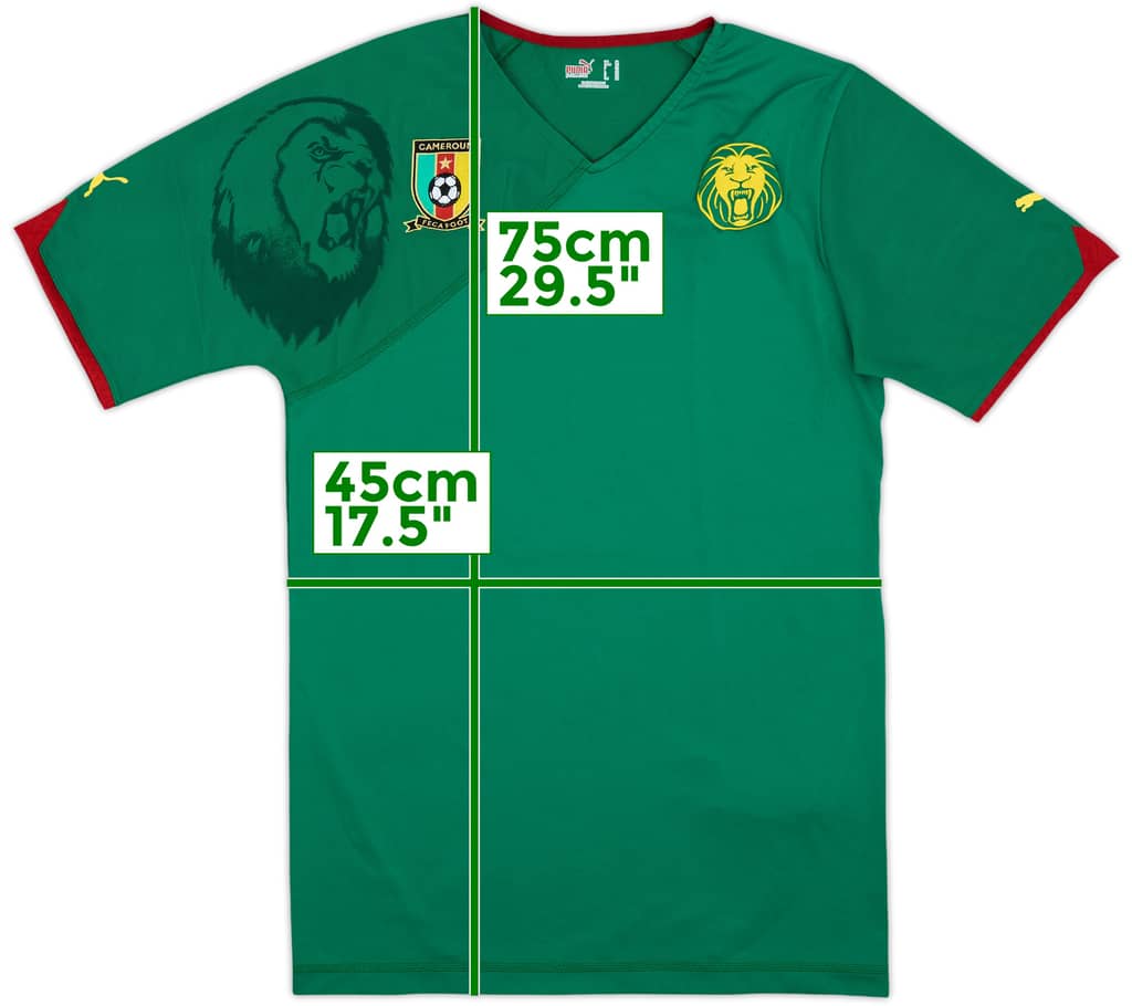 2010-11 Cameroon Player Issue Home Shirt - 10/10 - (XL)