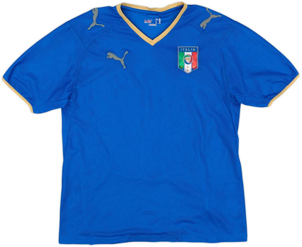 2007-08 Italy Home Shirt - 4/10 - (XL.Boys)