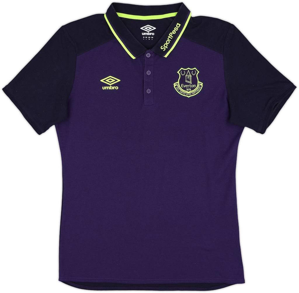 2018-19 Everton Umbro Polo Shirt - 9/10 - (L)