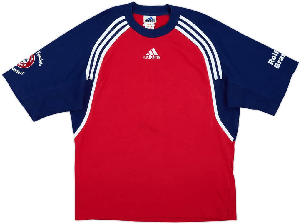 2000-01 Bayern Munich Fanclub adidas Cotton Tee - 8/10 - (L)
