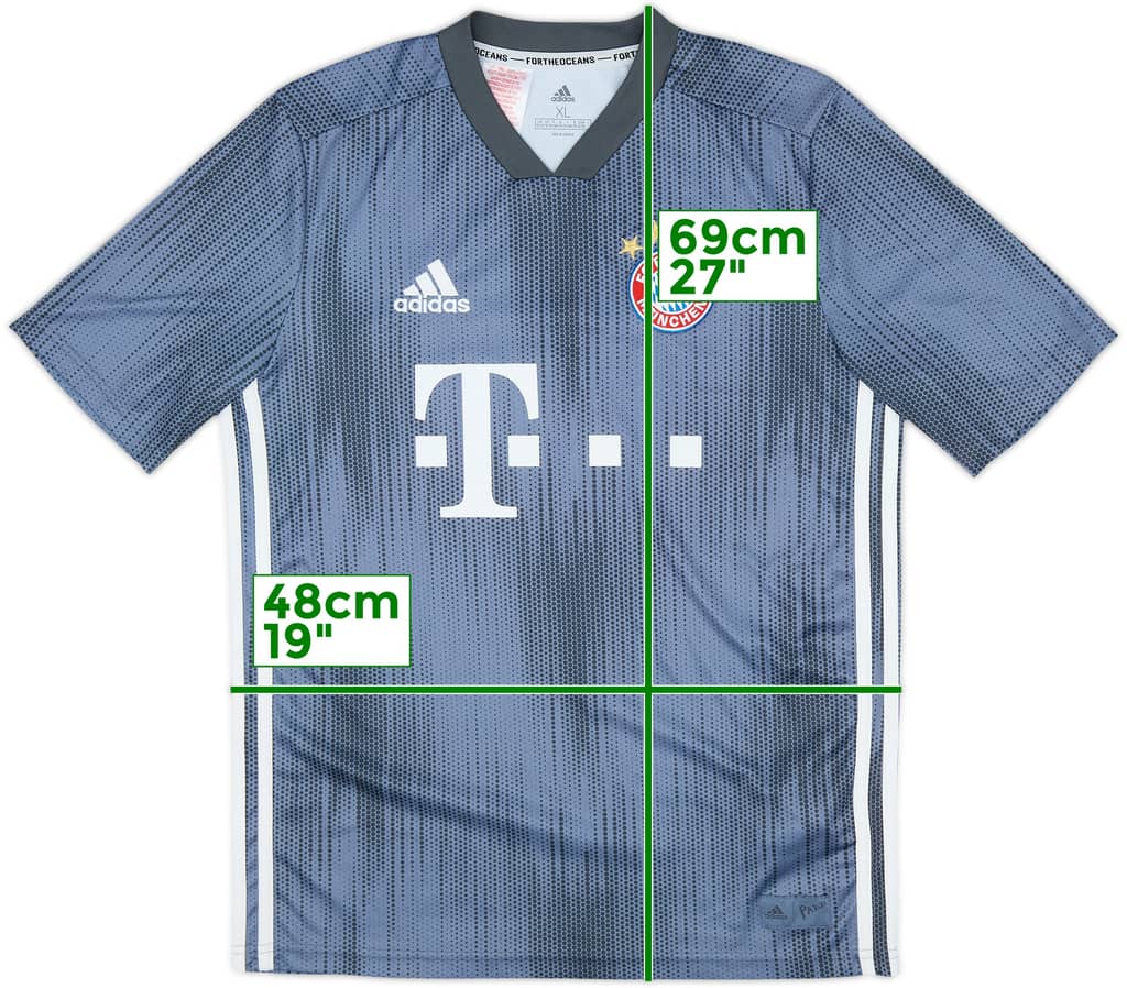 2018-19 Bayern Munich Third Shirt - 8/10 - (XL.Boys)