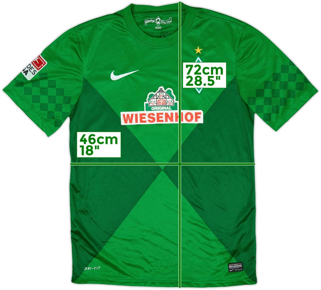 2012-13 Werder Bremen Home Shirt - 7/10 - (S)