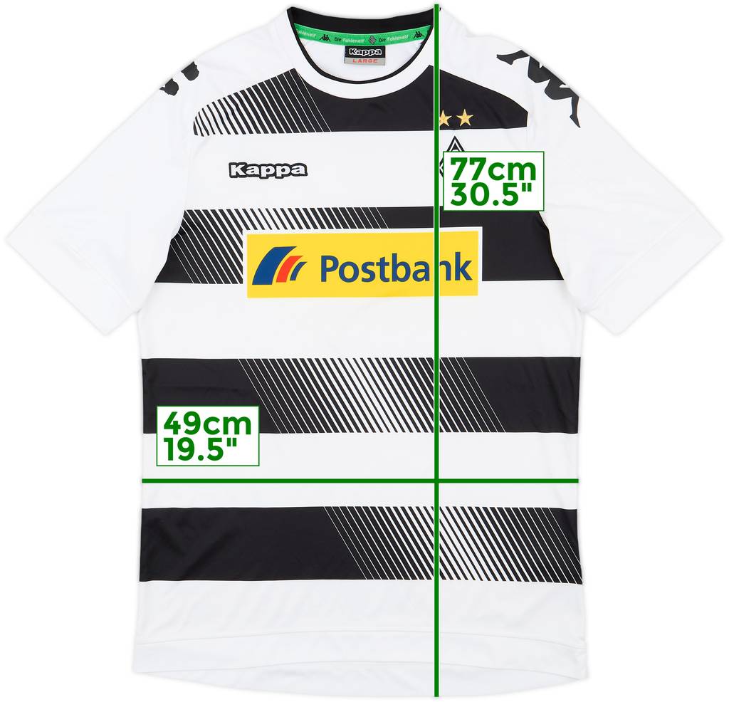 2016-17 Borussia Monchengladbach Home Shirt - 8/10 - (L)