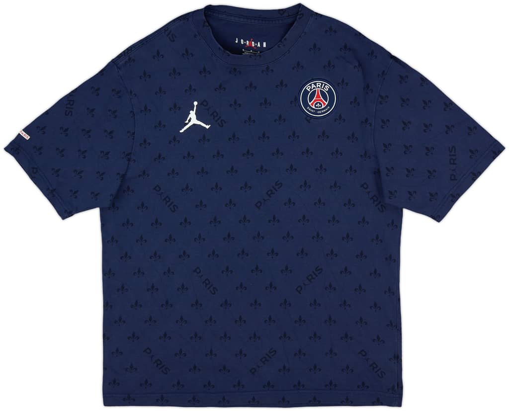 2021-22 Paris Saint-Germain Jordan Cotton Tee - 10/10 - (M)
