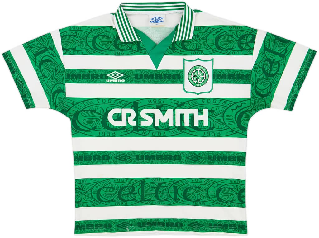 1995-97 Celtic Home Shirt - 8/10 - (M)