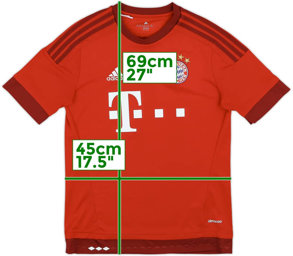 2015-16 Bayern Munich Home Shirt - 8/10 - (XL.Boys)