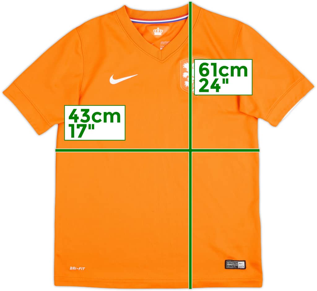 2014-15 Netherlands Home Shirt - 8/10 - (L.Boys)