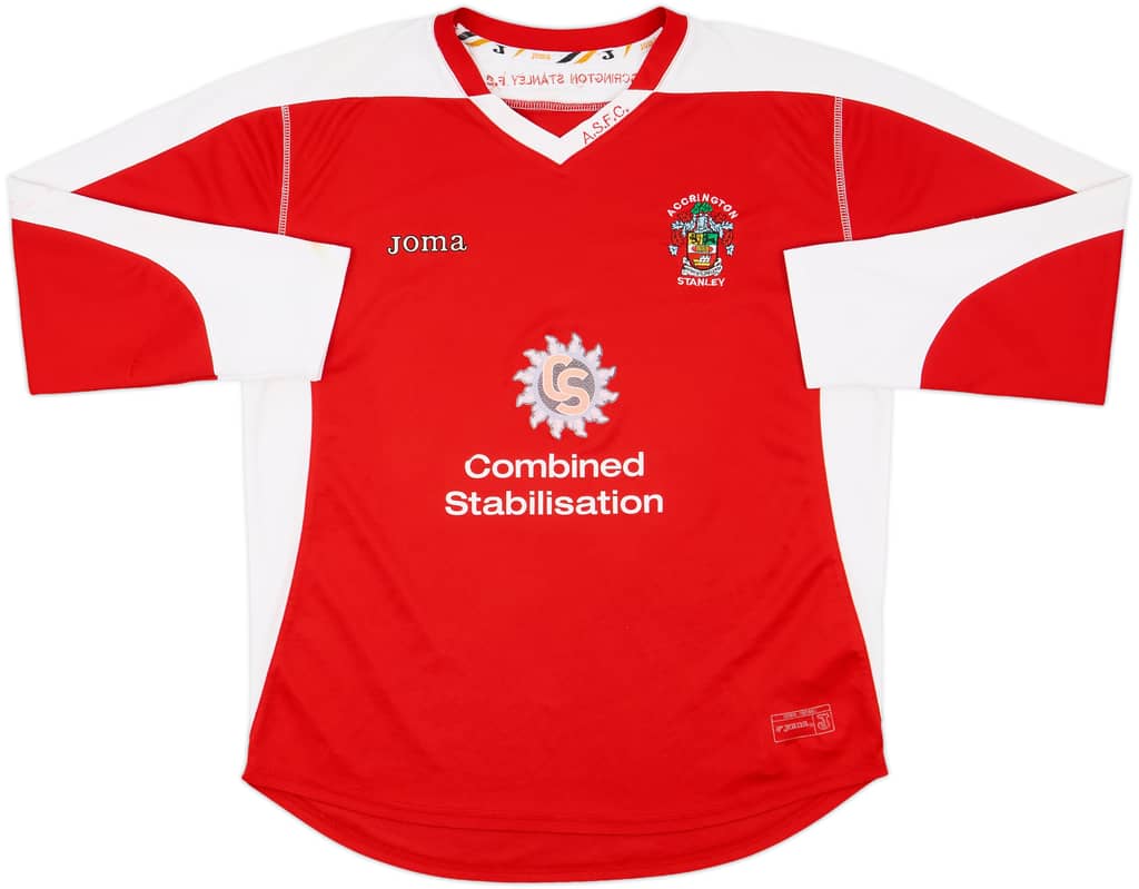 2010-11 Accrington Stanley Home L/S Shirt - 8/10 - (L)