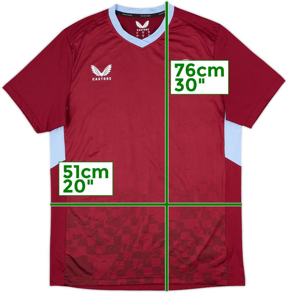 2022-23 Aston Villa Castore Training Shirt - 8/10 - (M)