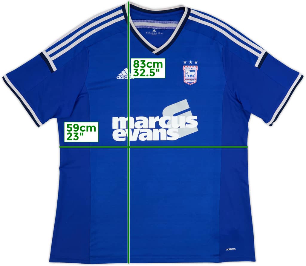 2014-15 Ipswich Home Shirt - 6/10 - (XXL)