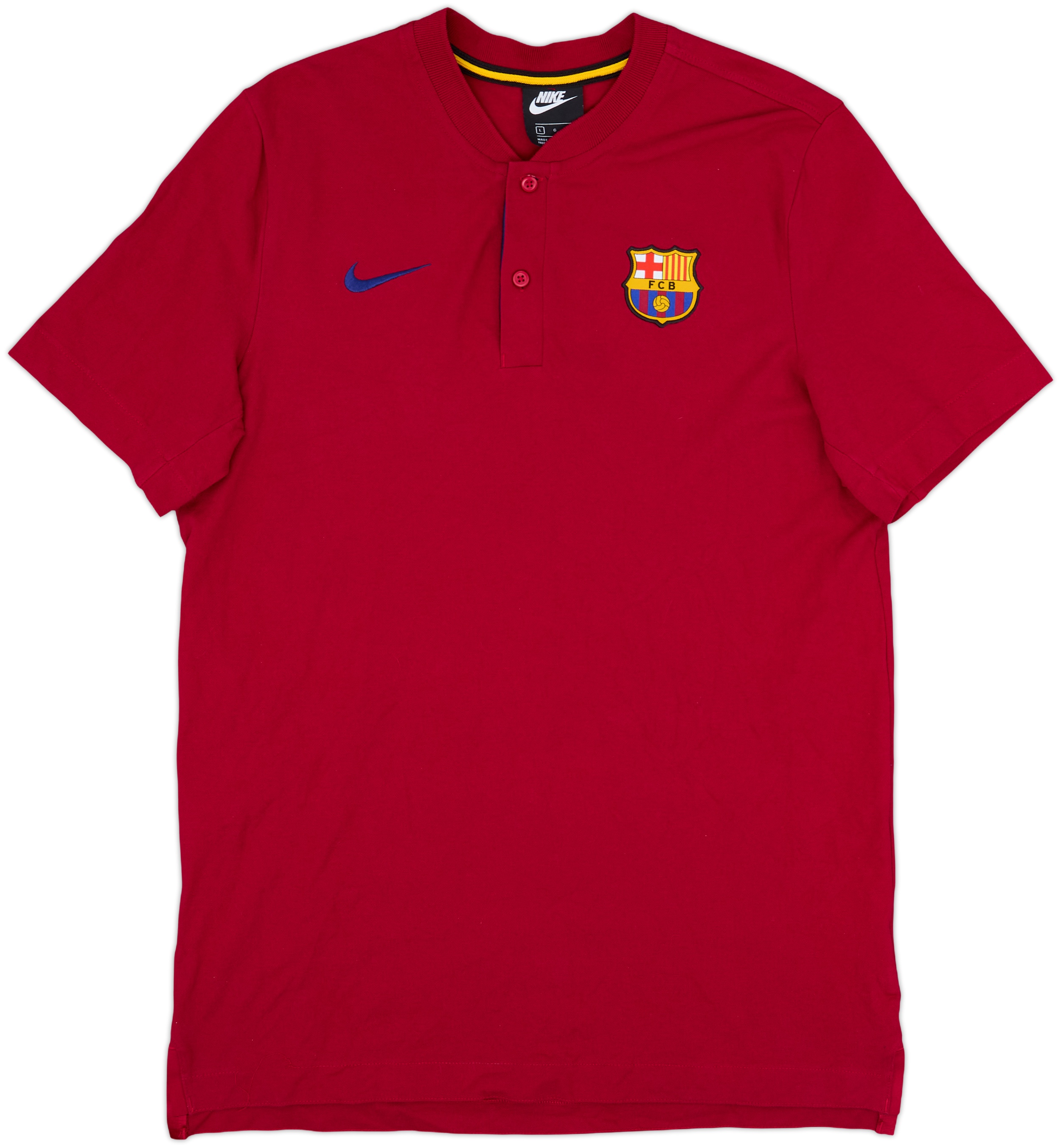 2020-21 Barcelona Nike Polo Shirt - 9/10 - (L)