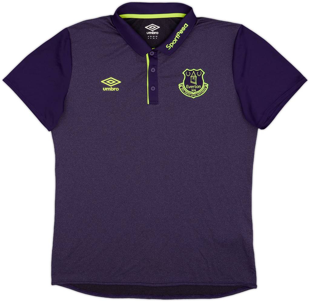 2017-18 Everton Umbro Polo Shirt - 9/10 - (XL)