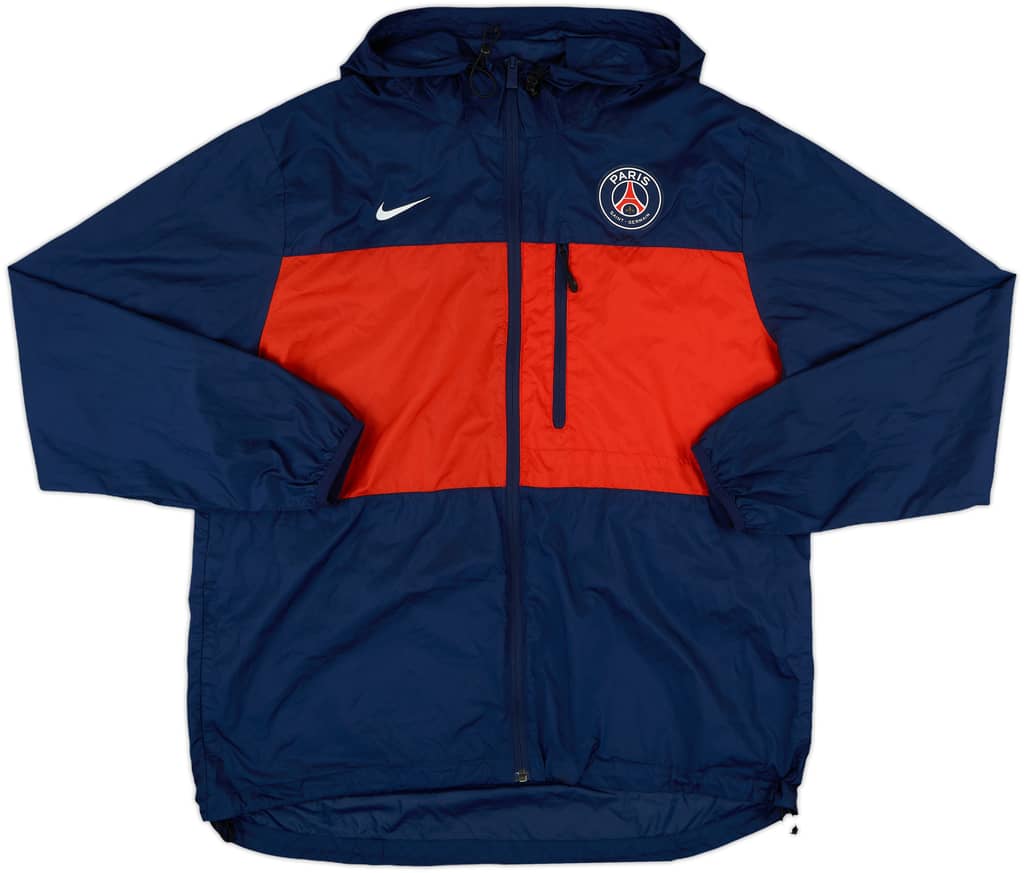 2014-15 Paris Saint-Germain Nike Hooded Rain Jacket - 9/10 - (L)
